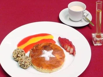 Käsekuchen aus der Tonform - Greixonera de brossat - Rezept