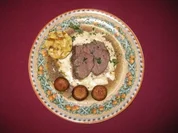 Rezept: Hirschkalbsrรผcken auf Rahmkohlrabi mit Champignons und Brezenauflauf Bild Nr. 2 Hirschkalbsrรผcken auf Rahmkohlrabi mit Champignons und Brezenauflauf - Rezept - Bild Nr. 2