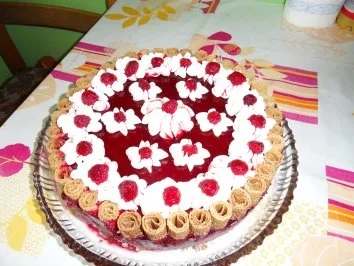 Fruchtige Waffel - Mascarpone - Torte - Rezept