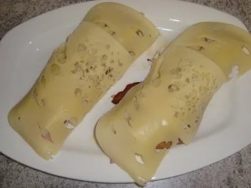 Rezept: Fleischgerichte: Wiener Schnitzel mit Schinken, Spargel und Käse überbacken Bild Nr. 5 Fleischgerichte: Wiener Schnitzel mit Schinken, Spargel und Käse überbacken - Rezept - Bild Nr. 5