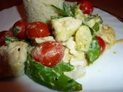 Fisch: Fisch grün-weiß mit kleinen roten Tupfen - Rezept