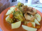 **************Putengeschnetzeltes mit frischem Gemüse********************* - Rezept