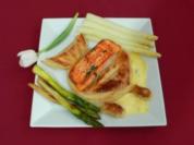 Lachs im Blätterteig mit Spargel - Feuillete au saumon et asperges au cerfeuil - Rezept - Bild Nr. 2