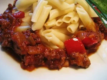 Rezept: Arrabbiata - Fleischsoße ... Bild Nr. 2 Arrabbiata - Fleischsoße ... - Rezept - Bild Nr. 2