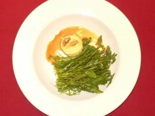 Ziegenkäse mit Honig gebacken auf Rucola - Rezept - Bild Nr. 2