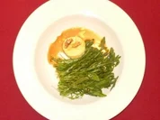 Ziegenkäse mit Honig gebacken auf Rucola - Rezept - Bild Nr. 2