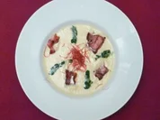 Petersilienwurzelcreme mit Bacon und Aal - Rezept - Bild Nr. 2