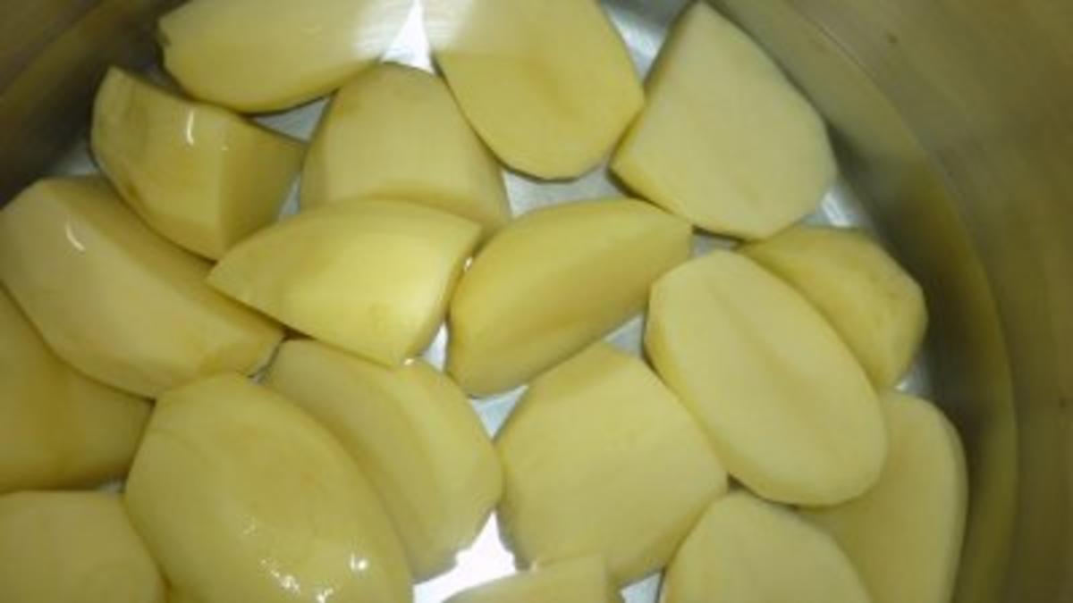 Rumpsteaks mit Ingwer-Rahm-Champignons an Petersilienkartoffeln - Rezept - Bild Nr. 6