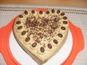 Schoko-Herz mit Preiselbeer-Mocca-Füllung - Rezept