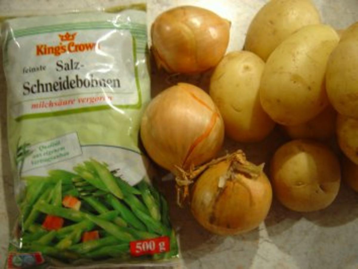 Schnibbelbohnen-Stampf mit Suppenfleisch und Bauch - Rezept - Bild Nr. 4