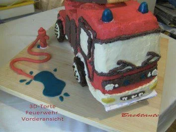 Rezept: TORTE - 3D-Torte - Feuerwehr Bild Nr. 2708 TORTE - 3D-Torte - Feuerwehr - Rezept - Bild Nr. 2708