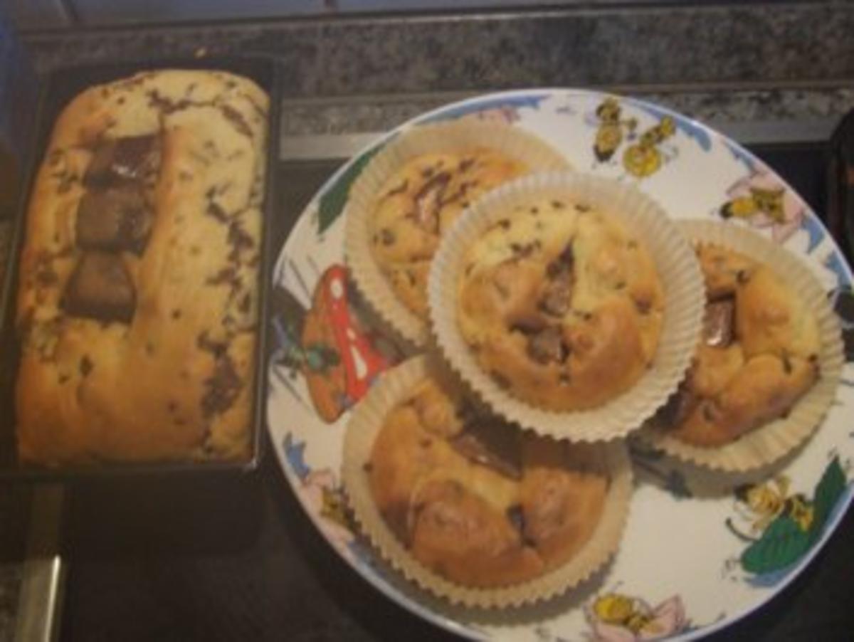 Muffins mit Schogetten und Schokostreuseln - Rezept - Bild Nr. 5