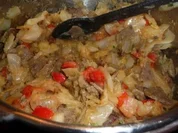 Paprika-Gyros im Kohl-Kartoffelgemüse - Rezept