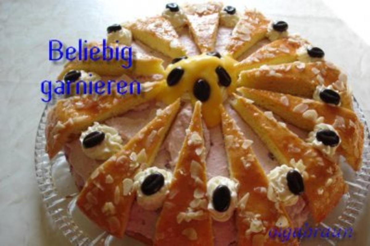 Bilder für Preiselbeer-Quark-Sahne-Torte - Rezept