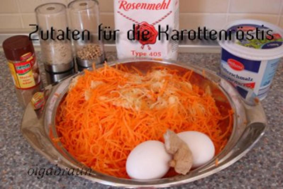 Schaschlikspieße mit Karottenröstis - Rezept - Bild Nr. 5