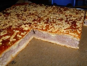 Kuchen pikant...Hackfleischkuchen - Rezept