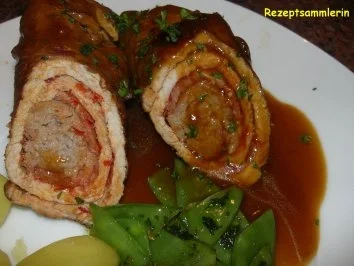 Rezept: Fleisch: SCHWEINSROULADE mit Brätfüllung Bild Nr. 9 Fleisch: SCHWEINSROULADE mit Brätfüllung - Rezept - Bild Nr. 9