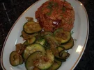 Tomaten-Speck-Reis und Zucchini - Rezept