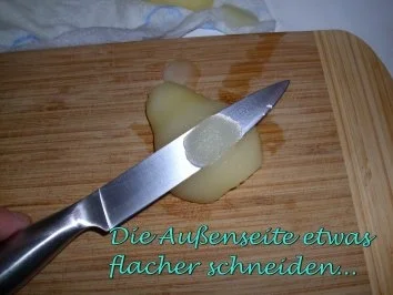 Dessert...Birnen mit Mascarpone-Amarettini-Füllung - Rezept - Bild Nr. 3