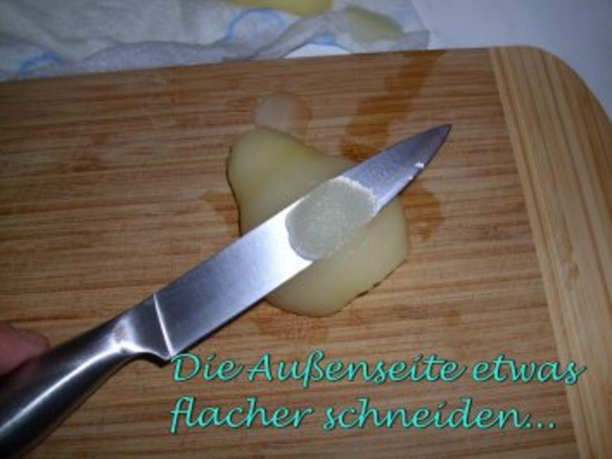 Dessert Birnen mit Mascarpone Amarettini Füllung - einfach - 85 kcal/100g