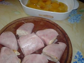 Hähnchenfilet auf Curry-Pfirsich - Rezept - Bild Nr. 3