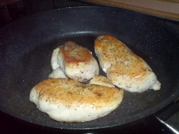 Hähnchenfilet auf Curry-Pfirsich - Rezept - Bild Nr. 2