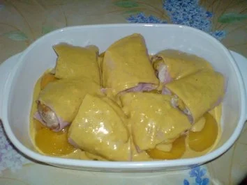 Hähnchenfilet auf Curry-Pfirsich - Rezept - Bild Nr. 5