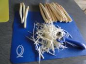 Gebratener Spargel mit gebr. Schinken, Pilze und und Parmesan, ergibt - Rezept