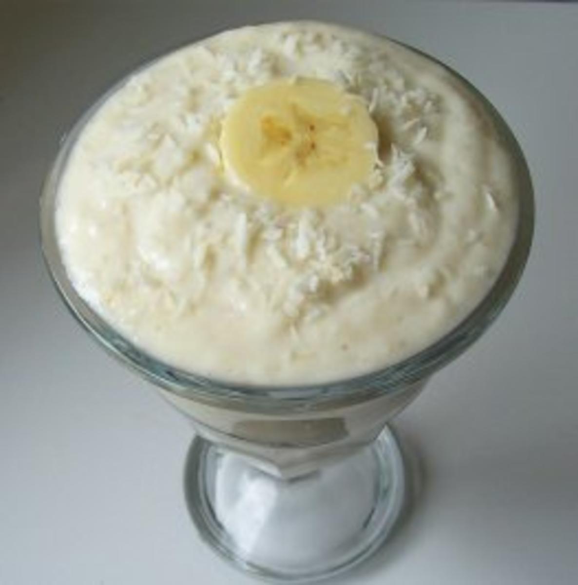 Bilder für Dessert: Kokos-Bananen-Joghurt - Rezept