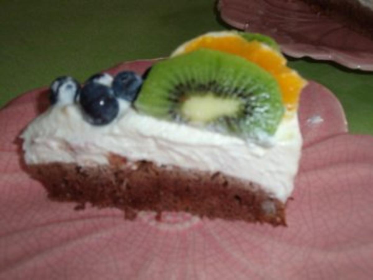 Quark-Joghurt Torte mit Früchten - Rezept - Bild Nr. 3