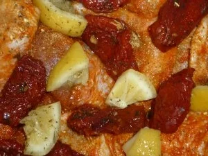 Rezept: Scharfes Grappahähnchen mit Paprika-Pommes Bild Nr. 3 Scharfes Grappahähnchen mit Paprika-Pommes - Rezept - Bild Nr. 3