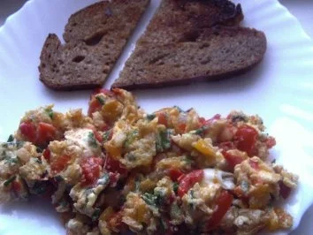 Kräuterrührei - Rezept