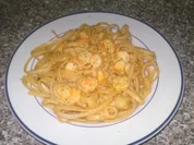 Spaghetti in Surimi-Sahne Soße - Rezept