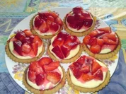 Torteletts mit Erdbeeren und Vanillepudding - Rezept