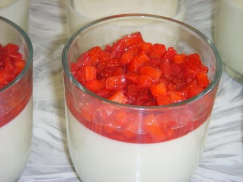 Holunder Buttermilchmousse mit Erdbeeren - einfach - von luna777