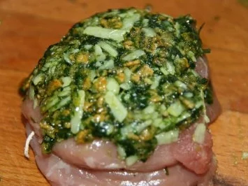 Schwein: Filet mit Cornflakes-Bärlauch-Haube und Spargel mit jungen Kartoffeln - Rezept - Bild Nr. 8