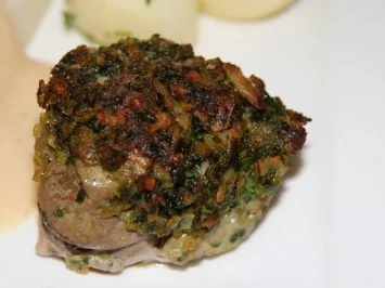 Schwein: Filet mit Cornflakes-Bärlauch-Haube und Spargel mit jungen Kartoffeln - Rezept - Bild Nr. 9