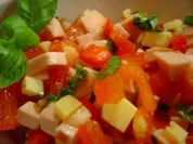 Wurst-Käse-Salat "Villa Kunterbunt" - Rezept