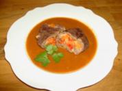 Rinderrouladen mit Gemüsefüllung - Rezept