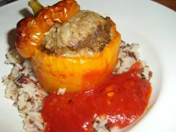 Ruth's gefüllte Paprikaschoten - Rezept
