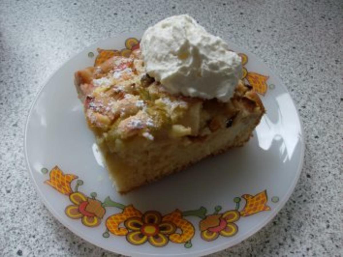 Apfel-Rhabarber-Vanille-Kuchen - Rezept - Bild Nr. 6