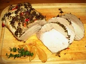 Schweinesteakbraten mit Chili und Zitronenthymian aus dem Ofen - Rezept