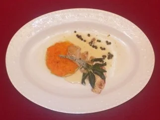 Hähnchenbrust in Pfeffersahne an Apfel-Möhren-Quiche - Rezept - Bild Nr. 2