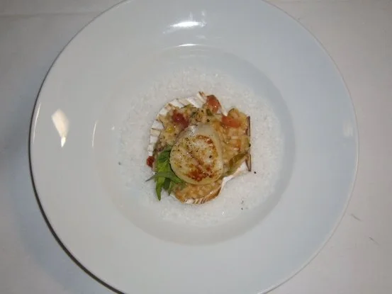 Tomatenrisotto mit Jakobsmuscheln - Rezept