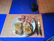 Abendbrot: Minutensteak auf Weizen-/Roggentoast - Rezept