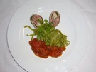 Involtini vom Kalb auf Tomatenragout und grüner Tagliatelle - Rezept