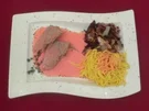 Kalbsbraten in pinker Milchsoße mit gebratenem Radicchio und Tagliatelle - Rezept - Bild Nr. 2