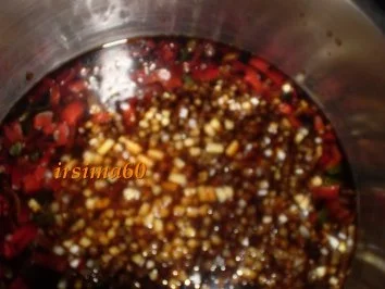 Rezept: Süß - scharfes Rindfleisch mit Sesamnudeln Bild Nr. 3 Süß - scharfes Rindfleisch mit Sesamnudeln - Rezept - Bild Nr. 3