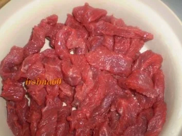 Rezept: Süß - scharfes Rindfleisch mit Sesamnudeln Bild Nr. 4 Süß - scharfes Rindfleisch mit Sesamnudeln - Rezept - Bild Nr. 4