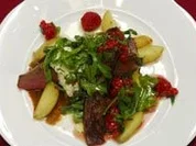 Im Gemüseduell über den Haufen geschossenes Solling-Reh an Kräuterkartoffeln (Uwe Schünemann) - Rezept